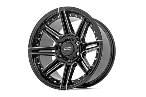 88 Series Wheel One-Piece Gloss Black 17x9 6x5.5 +0mm Rough Country