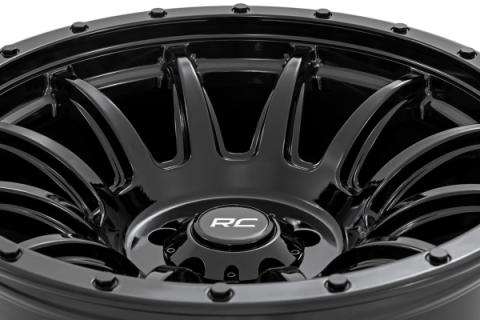90 Series Wheel One-Piece Gloss Black 18x9 6x5.5 -12mm Rough Country
