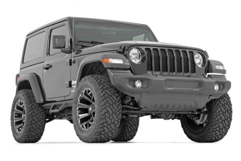 Jeep Contoured Drop Steps 18-20 Wrangler JL 2 Door Rough Country