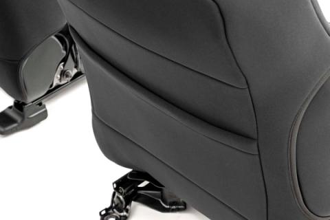Tacoma Neoprene Front Seat Covers For 16-Pres Toyota Tacoma Crew Cab Rough Country