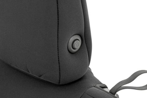 Jeep Neoprene Seat Cover Set Black 20-Up Gladiator JT Rough Country
