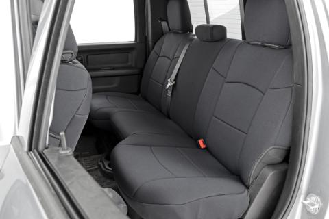 Seat Covers Front Row and Rear Row 60/40 Rear Seat Ram 2500 2WD/4WD (19-23) Rough Country