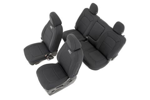 Seat Covers Front Bucket Rear Bench Chevy/GMC Canyon/Colorado (15-22) Rough Country