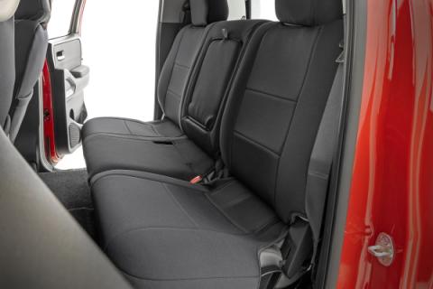 Seat Covers FR &amp; RR Crew Cab Nissan Frontier 2WD/4WD (2022-2026) Rough Country