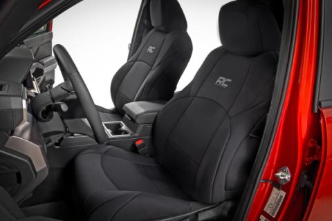 Seat Covers FR &amp; RR Double Cab Toyota Tacoma 2WD/4WD (2024-2026) Rough Country