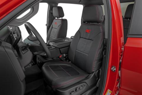 Leather Seat Covers FR Bucket RR 60/40 Chevy/GMC Sierra 1500 (19-25)/Silverado 1500 (19-26) Rough Country