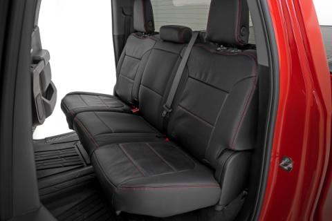 Leather Seat Covers FR Bucket RR 60/40 Chevy/GMC Sierra 1500 (19-25)/Silverado 1500 (19-26) Rough Country