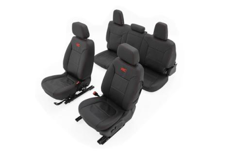 Leather Seat Covers FR Bucket RR 60/40 Chevy/GMC Sierra 1500 (19-25)/Silverado 1500 (19-26) Rough Country