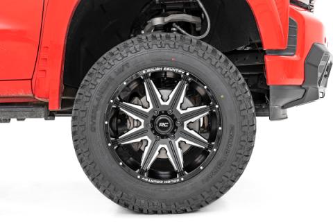 91 Series Milled One-Piece Gloss Black 20x12 8x180 -44mm Rough Country