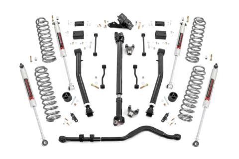 3.5 Inch Lift Kit Adj Lower FR D/S M1 Jeep Wrangler JL 4WD (24-26) Rough Country