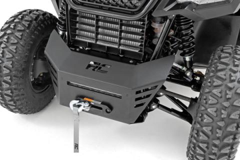 Winch Plate 10 Inch Black Slimline Honda Pioneer 520 Rough Country