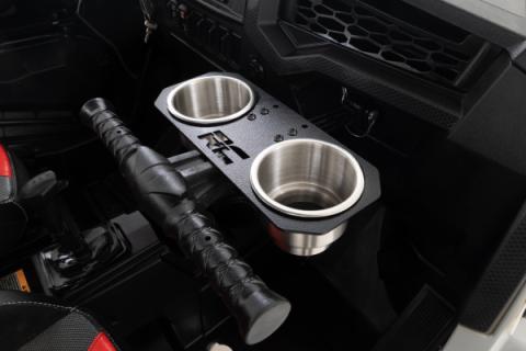 Passenger Grip Handle Dual Cup Holder Polaris RZR 4 900/RZR S 1000 Rough Country