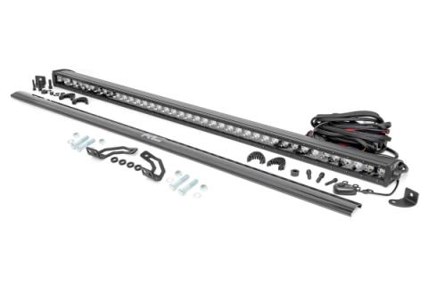 LED Light Kit Rear Mount 40 Inch Black Single Row Polaris RZR 1000XP4 (2024) Rough Country