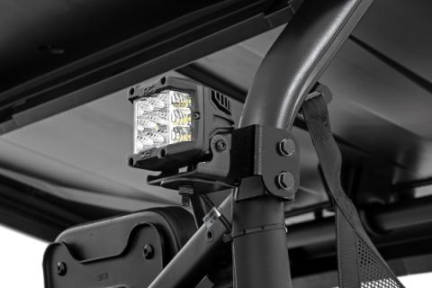 LED Light Kit Rear Mount 3 Inch Chrome Pair Wide Angle Segway 570 F Rough Country