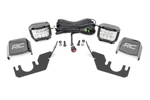 LED Light Rear Mount 3 Inch OSRAM Kawasaki Teryx 4 1000/Teryx 800 Rough Country