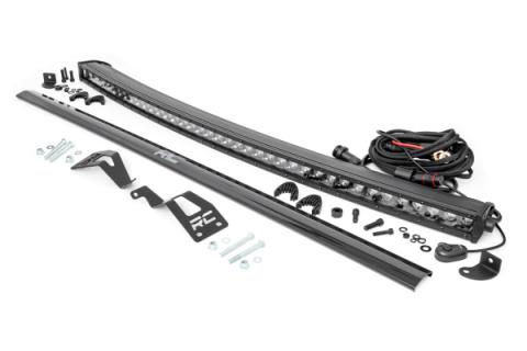 LED Light Kit Front Mount 40 Inch Black Single Row Can-Am Commander Max 1000 Rough Country