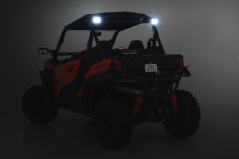 LED Light Kit Rear Mount 2 Inch Black Pair Spot Can-Am Maverick Sport 1000R Rough Country