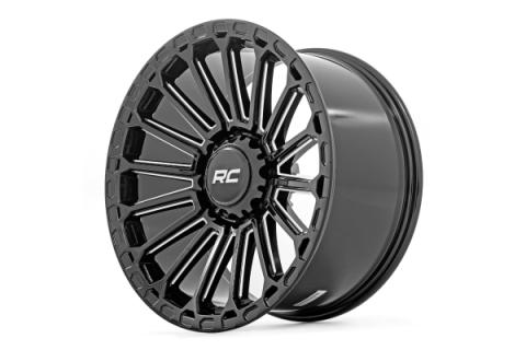 97 Series Wheel One-Piece Gloss Black 17x9 5x5 -12mm Rough Country