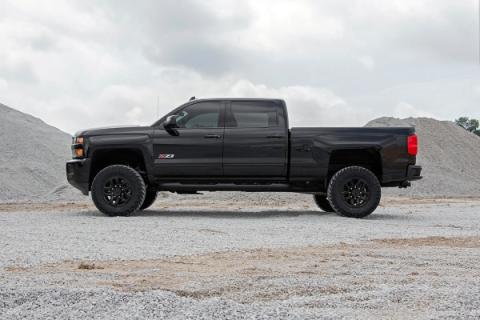 3.5 Inch Lift Kit V2 w/ Overloads Red Silverado/Sierra 2500HD/3500HD (11-19) Rough Country