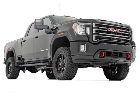 3 Inch Lift Kit w/ Overloads Red Silverado/Sierra 2500HD/3500HD (20-26) Rough Country