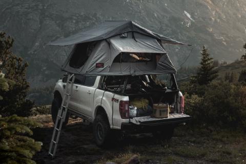 Roof Top Tent Rack Mount 12 Volt Accessory and LED Light Kit Rough Country