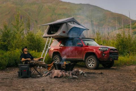Roof Top Tent Rack Mount 12 Volt Accessory and LED Light Kit Rough Country
