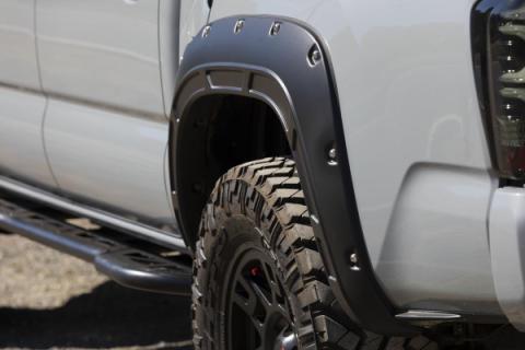 Fender Flares Defender 588 Electric Lime Toyota Tacoma 2WD/4WD (16-23) Rough Country