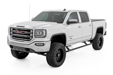 Power Running Boards HT-Series Crew Cab Silverado/Sierra 1500/2500HD/3500HD 2WD/4WD Rough Country