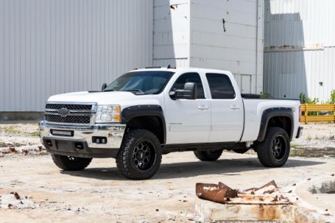 Pocket Fender Flares 6 Foot 7 Inch &amp; 8 Foot Bed GAP Imperial Blue Chevy Silverado 1500/2500HD/3500HD (07-14) Rough Country