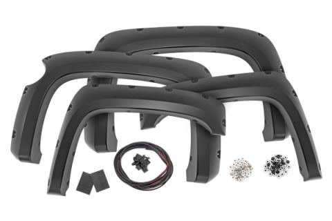 Pocket Fender Flares 5 Foot 9 Inch Bed GIW Graystone Chevy Silverado 1500 (07-13) Rough Country