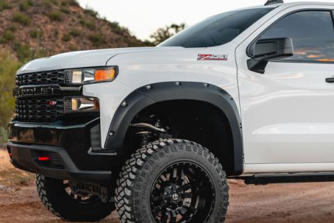 Pocket Fender Flares G7J Rainforest Green Chevy Silverado 1500 (19-21) Rough Country