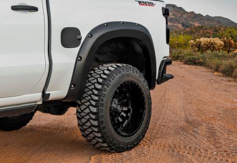Pocket Fender Flares GBA Black Chevy Silverado 1500 2WD/4WD (2019-2021) Rough Country
