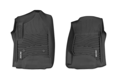 Flex-Fit Floor Mats Front Silverado/Sierra 1500/2500HD/3500HD (14-19 &amp; Classic) Rough Country