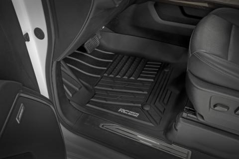 Flex-Fit Floor Mats Front Bucket Silverado/Sierra 1500/2500HD/3500HD (19-26) Rough Country
