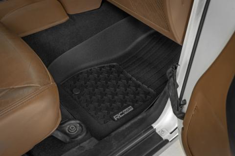 Floor Mats FR 4 Door Jeep Wrangler Unlimited 4WD (2014-2018) Rough Country