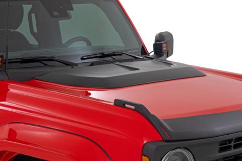 Hood Scoop YZ Oxford White Ford Bronco 4WD (2021-2025) Rough Country