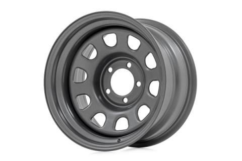 Steel Wheel Gray 15x10 5x4.5 3.30 Bore -39 Rough Country