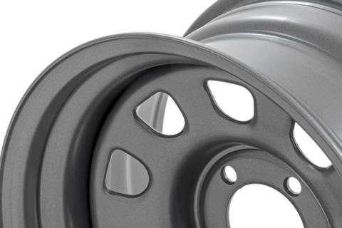 Steel Wheel Gray 15x10 5x4.5 3.30 Bore -39 Rough Country