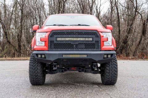Ford Tow Hook to Shackle Conversion Kit w/D-Ring &amp; Rubber Isolators 09-20 F-150 Rough Country