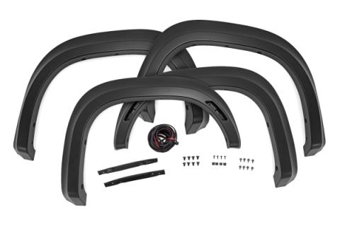Fender Flares Sport QAK Glacier White Nissan Frontier 2WD/4WD (22-26) Rough Country