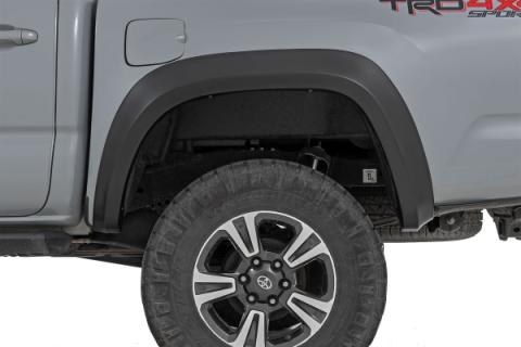 Fender Flares Sport 218 Midnight Black Metallic Toyota Tacoma (16-23) Rough Country