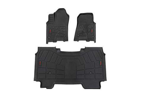 Sure-Fit Floor Mats Front &amp; Rear Crew Ram 1500 2WD/4WD (2025-2026) Rough Country