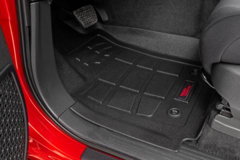 Sure-Fit Floor Mats Front &amp; Rear TRD PRO Double Cab Toyota Tacoma (24-26) Rough Country