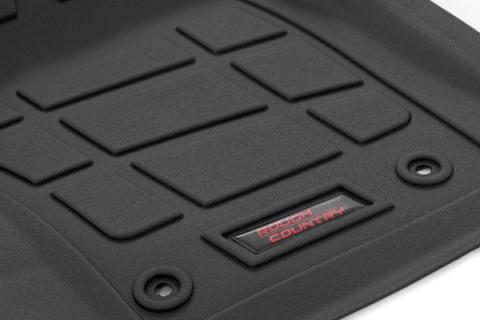 Sure-Fit Floor Mats Front &amp; Rear TRD PRO Double Cab Toyota Tacoma (24-26) Rough Country
