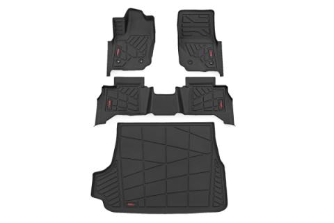 Sure-Fit Floor Mats Front &amp; Rear &amp; Cargo Mat Toyota 4Runner (25-26) Rough Country