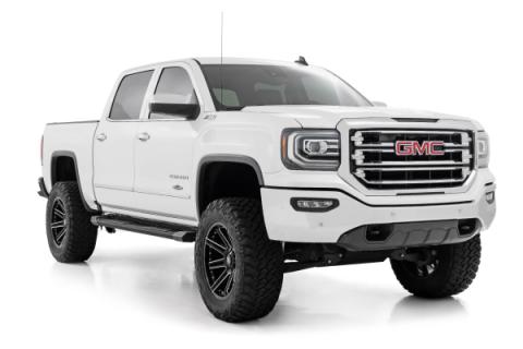 HD2 Aluminum Running Boards Ext Cab Silverado/Sierra 1500/2500HD/3500HD (07-19 &amp; Classic) Rough Country