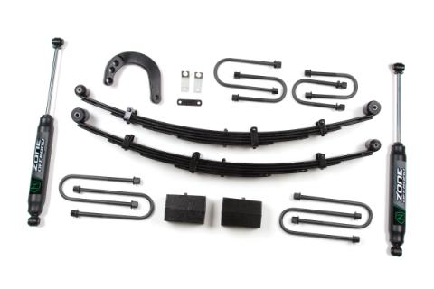 4 Inch Leaf Spring Lift Kit 88-91 Chevy 1/2 Ton SUV 4 Inch Lift Kit Zone Offroad