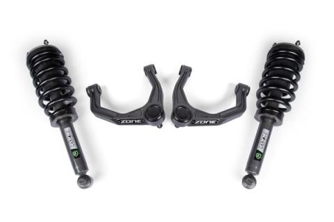 19-26 Chevrolet Silverado 1500 - GMC Sierra 1500 4WD 2 Inch Leveling Kit, 0 Inch Rear Lift - Nitro Loaded Struts Zone Offroad