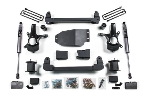 07-13 Chevrolet Silverado 1500 - GMC Sierra 1500 2WD 4.5 Inch Suspension Lift Kit, 3 Inch Rear Lift, Nitro Shocks Zone Offroad