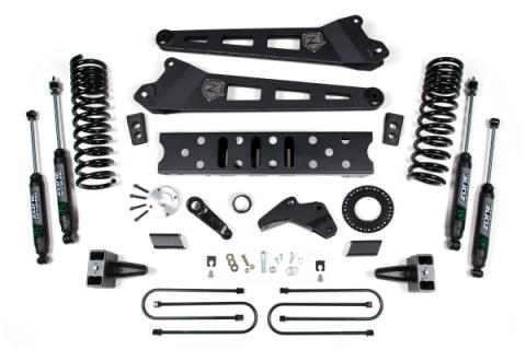 19-24 RAM 3500 5.5 Inch Radius Arm 5 Inch Rear Block With Overload Gas 6-Bolt T-Case Nitro Shocks Zone Offroad